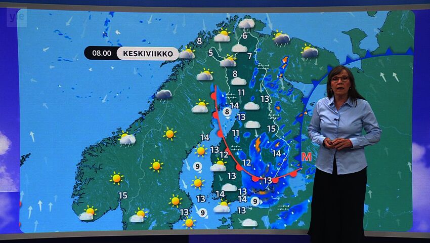 Sääennuste klo 18
