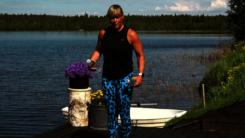 Kesäjumppaa Sofian kanssa