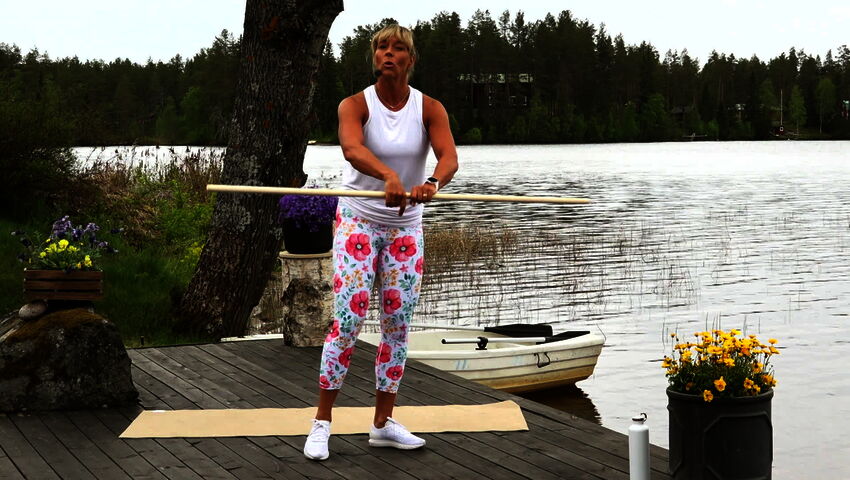 Kesäjumppaa Sofian kanssa