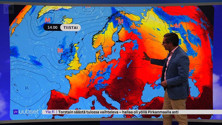 Sääennuste klo 7.40