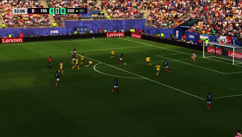 Bradley Barcola gör 2-0 mot Sverige