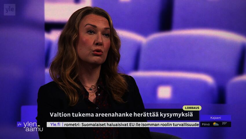 Lobbaus areenahankkeiden taustalla