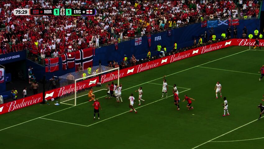 Norge träffar ribban mot England