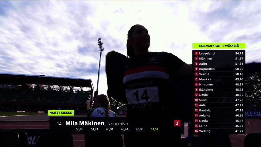 Mila Mäkinen, 15, tar FM-medalj i diskus
