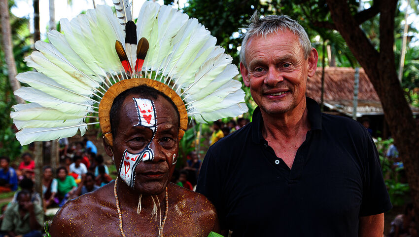 Martin Clunes saarimatkoilla
