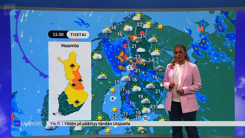 Sääennuste klo 7.40