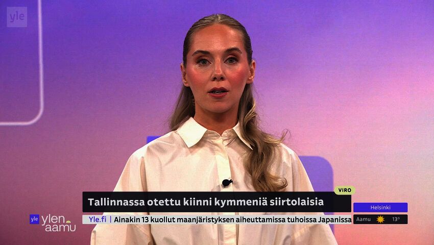 Tallinnassa otettu kiinni kymmeniä siirtolaisia