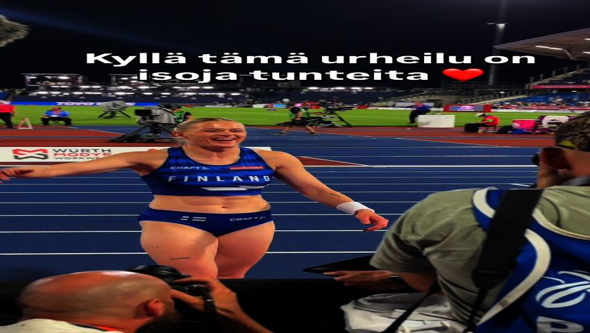 Wilma Heltelä tunteikkaana EM-hopean jälkeen