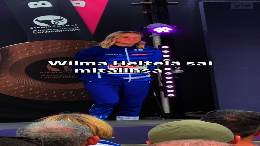 Wilma Murto sai mitalinsa