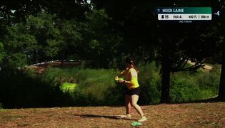 Heidi Laine johtaa frisbeegolfin MM-kisaa avauspäivän jälkeen