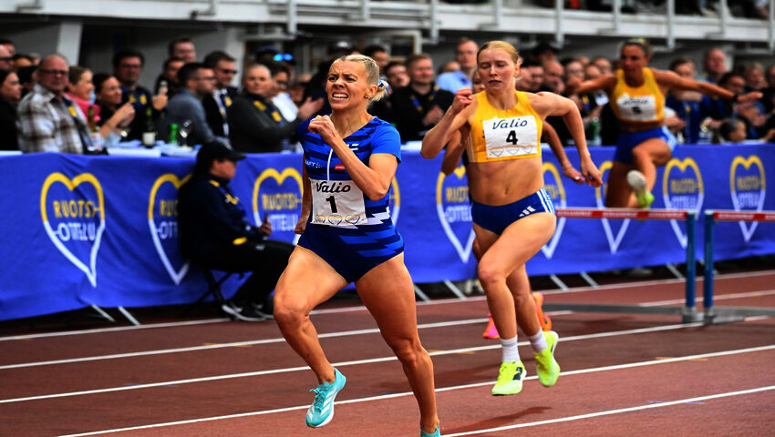 Hilla Uusimäki 400 m aitajuoksun voittoon