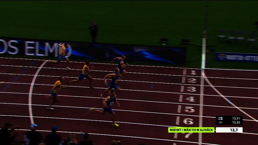 Elmo Lakka juhlii 110 m aitojen voittoa ja uransa päätöstä