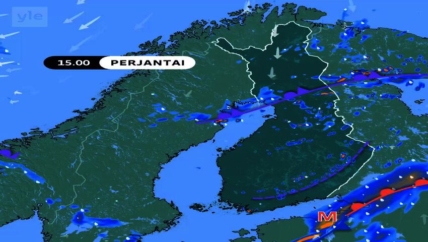 Sää on vaihtelevaa ja pohjoisessa on koleaa