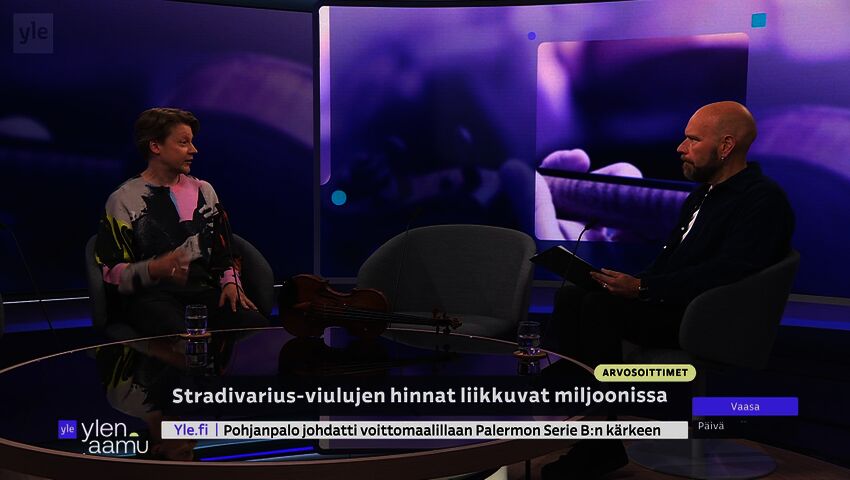 Antti Tikkanen soittaa huippuarvokasta viulua