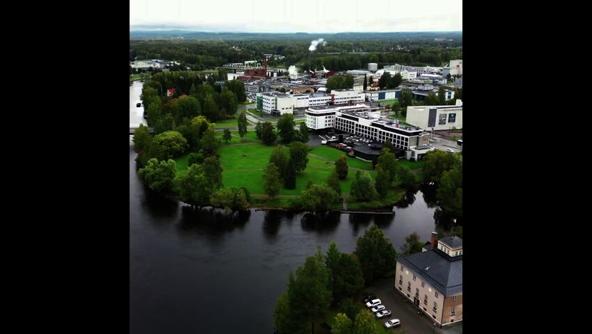 Joensuun musiikki- ja kulttuuritalo tai kulttuuri- ja musiikkitalo. (illu)