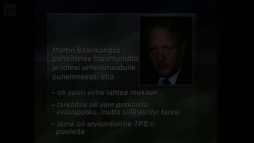 Martin Saarikangas TPS:n paidassa 1994