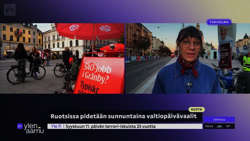 Ruotsissa käydään sunnuntaina vaalit