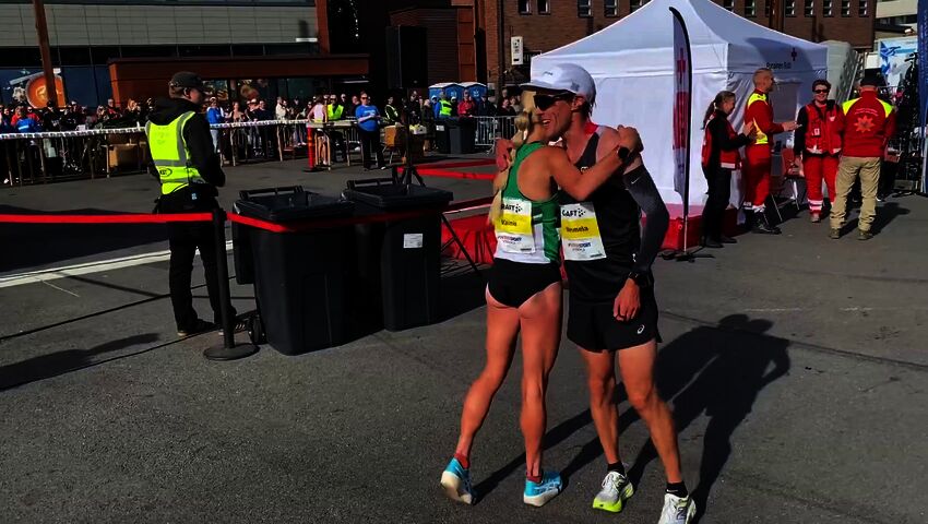 Alisa Vainion maaliintulo SM-maratonilla Jyväskylässä