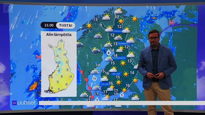 Sääennuste klo 7.40