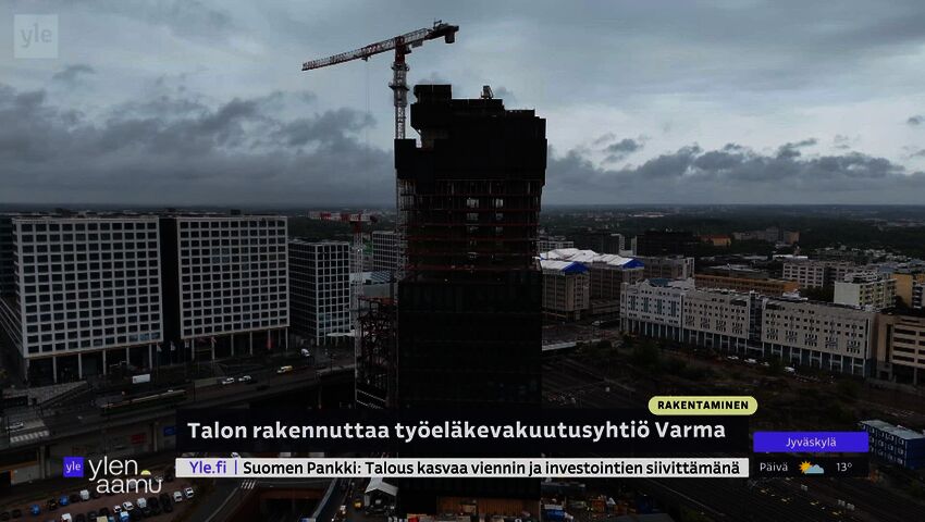 Suomen korkein toimistotalo nousee Pasilaan