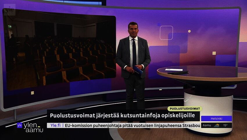 Puolustusvoimat järjestää kutsuntainfoja opiskelijoille