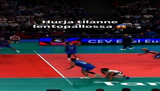 Hurja tilanne lentopallon EM-kisoissa