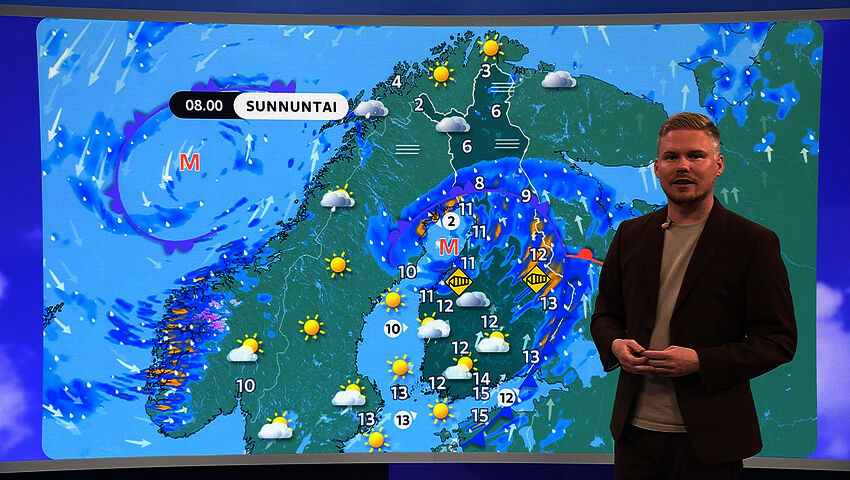 Sääennuste klo 18