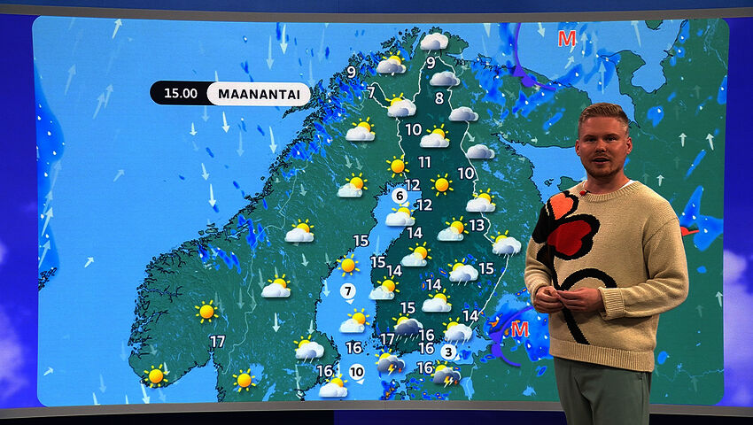 Sääennuste klo 18