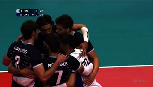 Finland förlorar första set mot Grekland