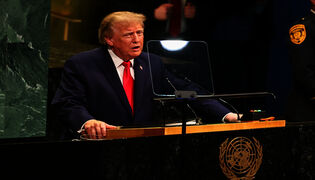 Trumpin puhe YK:n yleiskokouksessa