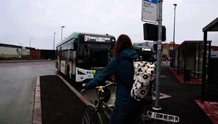 Polkupyörän voi ottaa bussiin ilmaiseksi Kotkassa