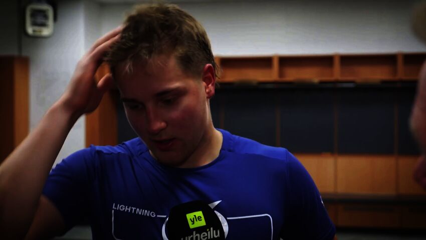 Benjamin Rautiainen kertoo kokemuksistaan Tampa Bayn harjoitusleirillä. 