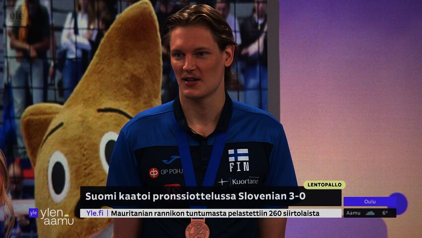 Lentopallomiehet juhlivat EM-pronssia