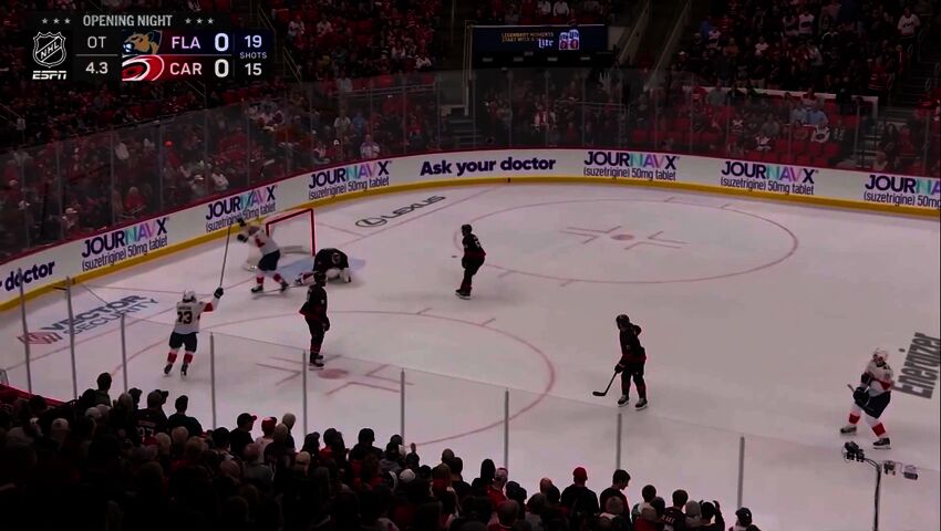 Gustav Forsling ratkaisi voiton Floridalle NHL-kauden avauksessa