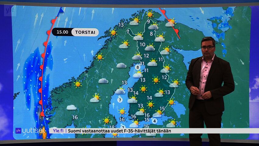 Sääennuste klo 7.40