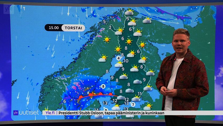 Sääennuste klo 7.40