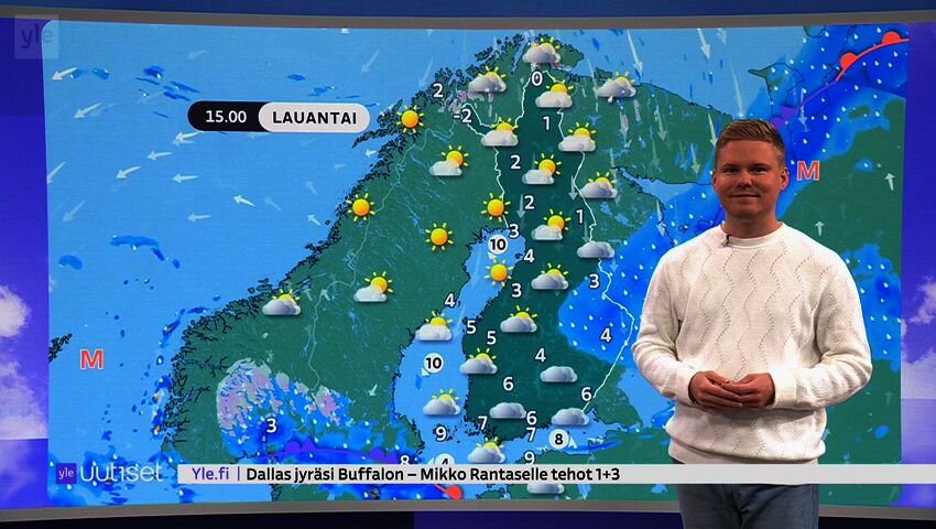 Sääennuste klo 7.40