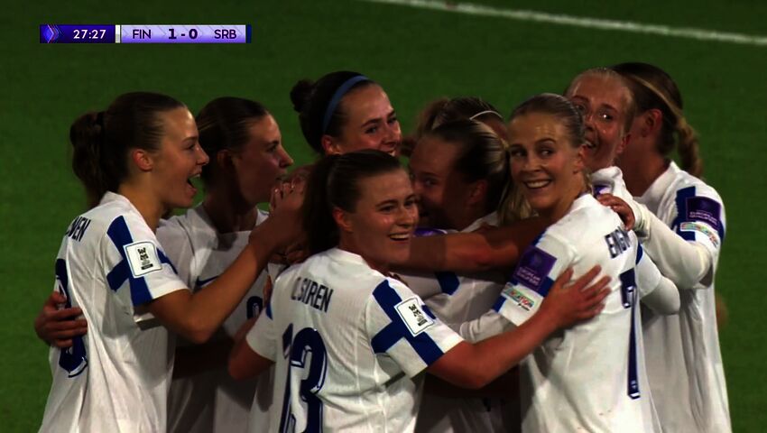 Emma Koivisto puski Suomen 1–0-johtoon