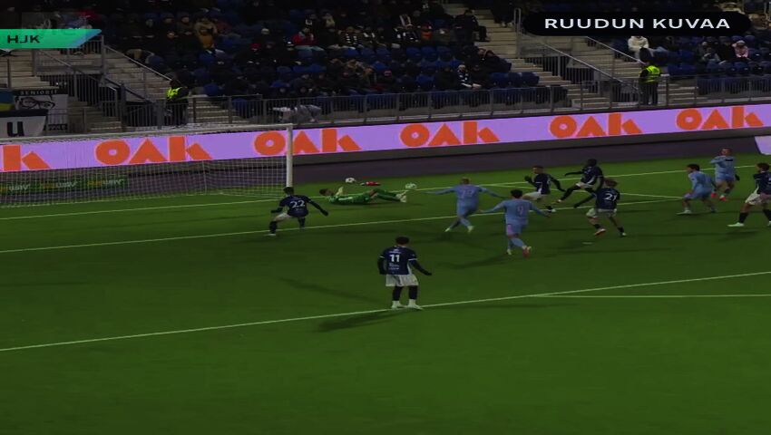 HJK menee 4–3-johtoon