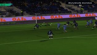 HJK menee 4–3-johtoon