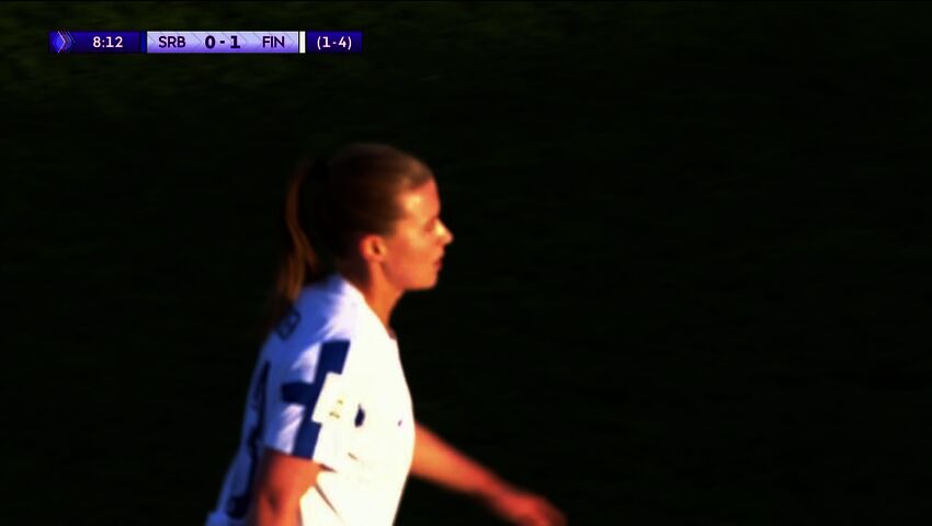 Emma Koivisto ger Finland ledningen mot Serbien