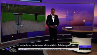 Heinolaan rakennetaan värivalaistu frisbeegolfrata