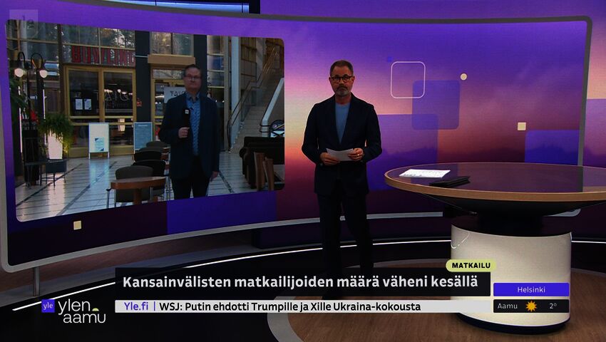 Matkailijoiden määrä väheni kesällä