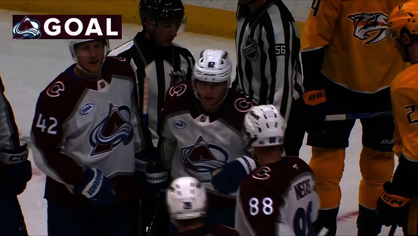 Coloradon Artturi Lehkonen teki kauden 10. maalinsa