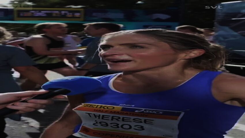 Therese Johaug juoksi Kööpenhaminassa upean puolimaratonin