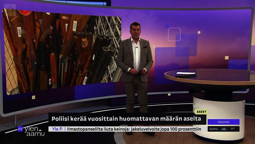 Poliisi kerää laittomia aseita Lahdessa