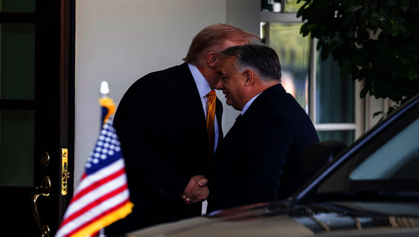 Arkistokuvaa viime marraskuulta Trumpin ja Orbánin tapaamisesta