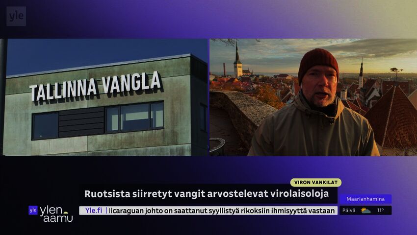Ruotsista siirretyt vangit arvostelevat virolaisoloja